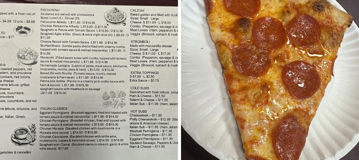 Bedda pizza Menu